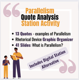 Parallelism Rhetorical Device Stations Activity + Analysis