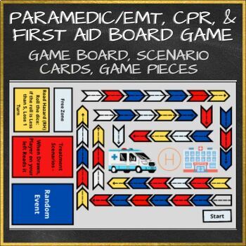 Preview of Paramedic, EMT, CPR, & First Aid Board Game