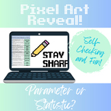 Parameter or Statistic? Pixel Art Reveal Activity