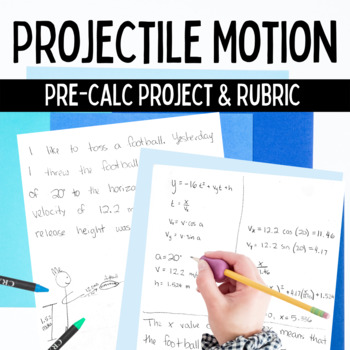 Preview of Parametric Equation Application Project - Projectile Motion for PreCalculus