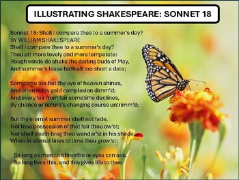 Preview of Paraphrase, Illustrate, and Parody Poetry: Sonnet 18 Shall I Compare Thee