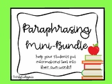 Paraphrasing Strategy >> Posters, Bookmarks, and Graphic O
