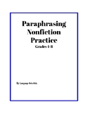 Paraphrasing Nonfiction Worksheet