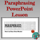 Paraphrasing PowerPoint