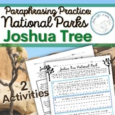 Paraphrasing Skills Practice: Joshua Tree National Park