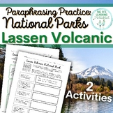 Paraphrasing Skills Practice: Lassen Volcanic National Park