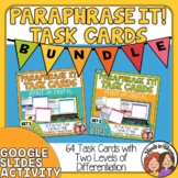 Paraphrasing Task Card Differentiation Bundle
