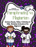 Paraphrasing vs. Plagiarism