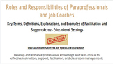Paraprofessional Responsibilities Training Resource