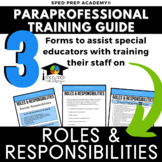 Paraprofessional Roles & Responsibilities
