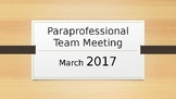 Paraprofessional Team Development