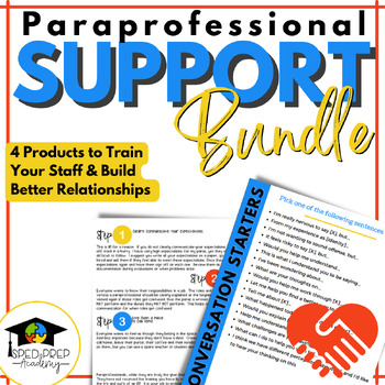 Preview of Paraprofessional Training Bundle - Special Education