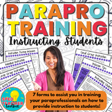 Paraprofessional Training-How to Instruct Students
