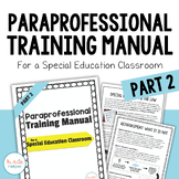 Paraprofessional Training Manual - PART 2