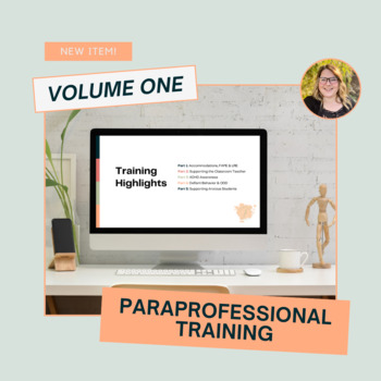 Preview of Paraprofessional Training Volume 1: Behavior Training | ADHD | ODD | Anxiety