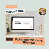 Paraprofessional Training Volume 1: Behavior Training | AD
