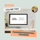 Paraprofessional Training Volume 2 | Companion Notebook fo