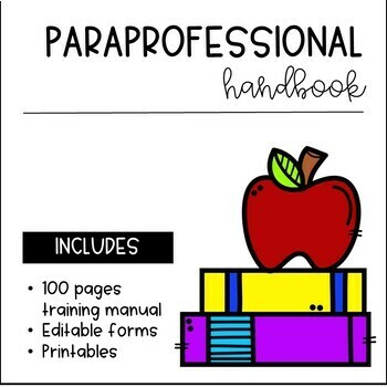 Preview of Paraprofessional's Handbook- A Training Manual