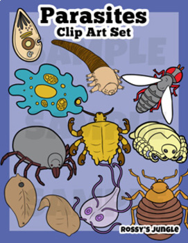 Preview of Parasites Clip Art Set