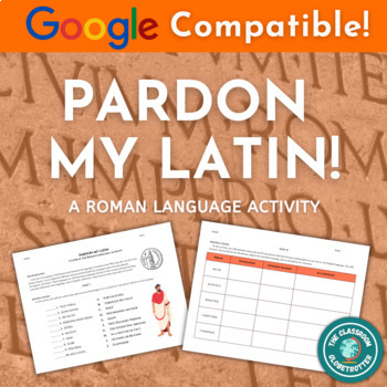 Preview of Pardon My Latin! - Roman History Language Activity