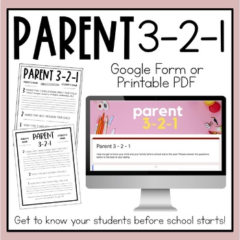 Preview of Parent 3-2-1