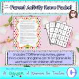 Parent Activity Home Packet