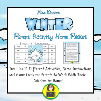 Preview of Parent Activity Home Packet Winter