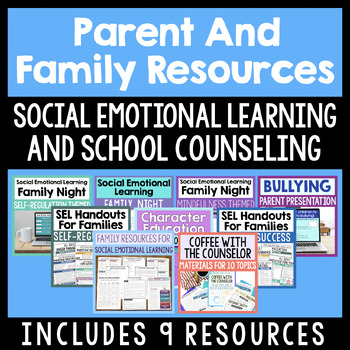 Preview of Parent And Family Activities & Resources Bundle For School Counseling And SEL