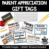 Parent Appreciation Gift Tags Open House