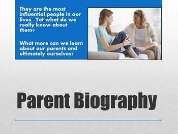 write biography of parents