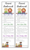 Parent Bookmark: Tips and Strategies While Reading With Yo