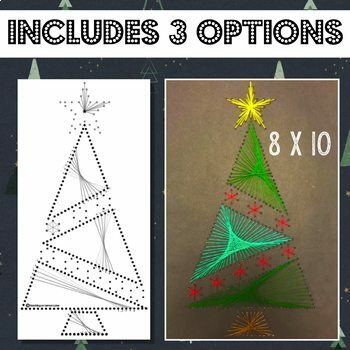 Christmas Ornament String Art TEMPLATES & Directions DIY Project Handmade  Gift Christmas Craft Christmas String Art PDF Only 