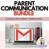 Parent Email Communication Template BUNDLE for Secondary Classes