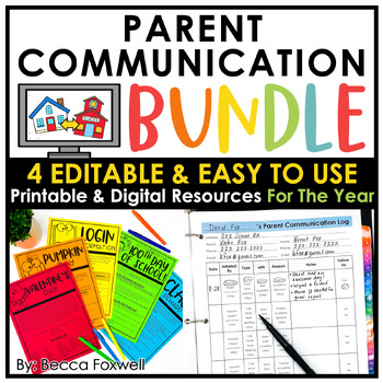 Preview of Parent Communication BUNDLE - Editable | Printable | Digital