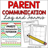 Parent Communication Log and Student Behavior Log and Forms