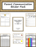 Parent Communication Binder Pack - Burlap
