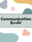 Parent Communication Binder Pages & Note Cards
