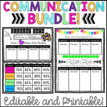 Preview of Parent Communication Bundle Distance Learning