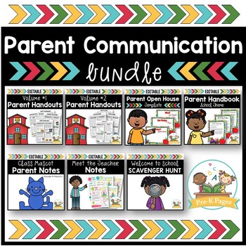Preview of Parent Communication Bundle Preschool Pre-K