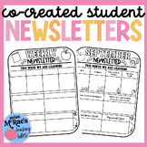 Monthly Newsletter | Co-Created Student Newsletter | Editable
