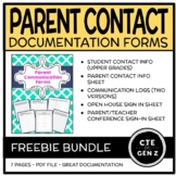 Parent Communication Forms *FREEBIE*