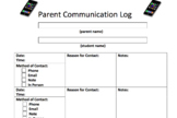 Parent Communication Log - Attendance