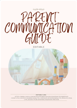 Preview of Parent Communication Log | Behaviour Chart | Happy Mail | Reminders | Editable