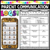 Editable Distance Learning Parent Communication Log