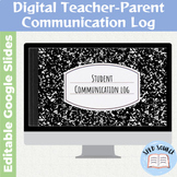 Parent Communication Log - Editable Google Slides