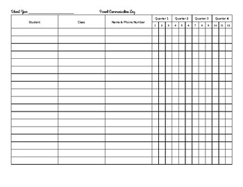 Parent Communication Log FREEBIE by Bold Education Solutions LLC