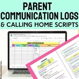 Parent Communication Log and Calling Home Scripts