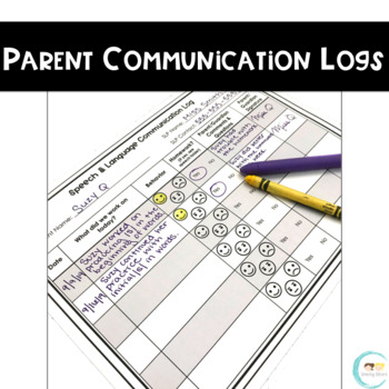 Preview of Parent Communication Logs | Paper AND Digital Worksheets