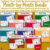 Parent Communication Month by Month Brochures for the Whole Year