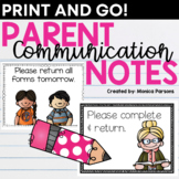Parent Communication Notes | Positive Notes Home to Parent